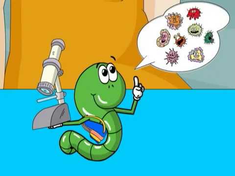 Germy Wormy says Wash your hands!