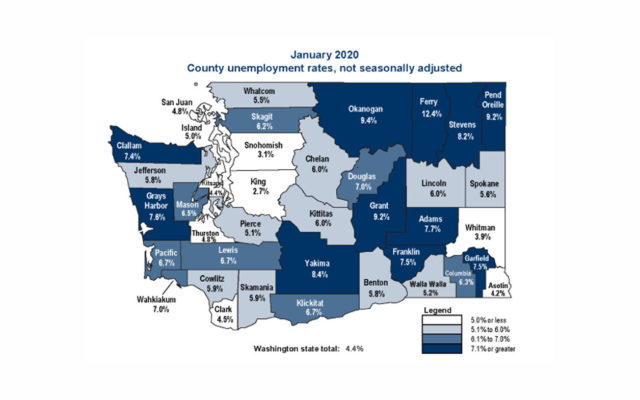 Grays Harbor Unemployment rises from December to January