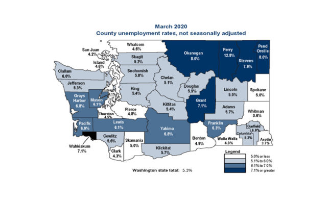 March Unemployment report for counties released, yet to show the effect of shutdowns