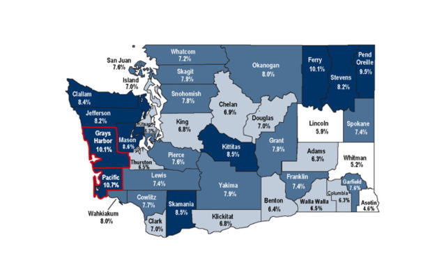 Grays Harbor and Pacific County highest in unemployment yet again