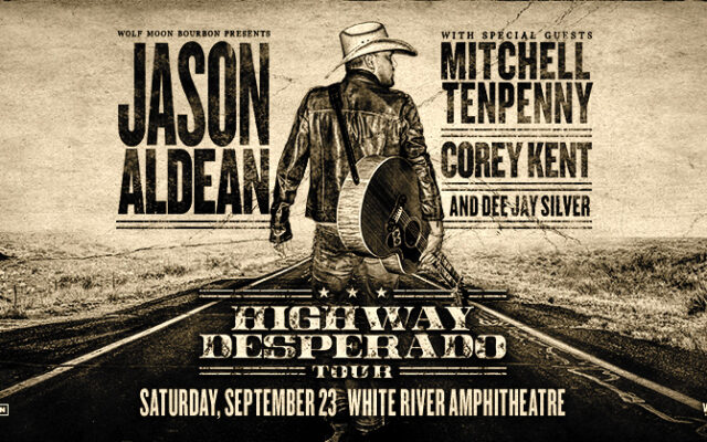 Jason Aldean at The White River Amphitheatre Sept. 23! Win Tickets Before You Can Buy Them With Free Ticket Friday!