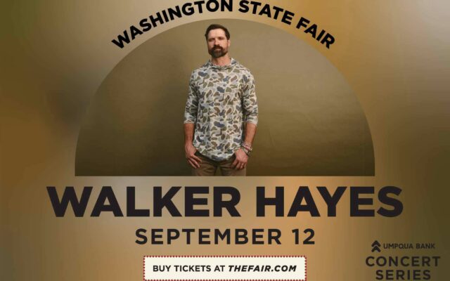 Walker Hayes At The WA State Fair September 12th